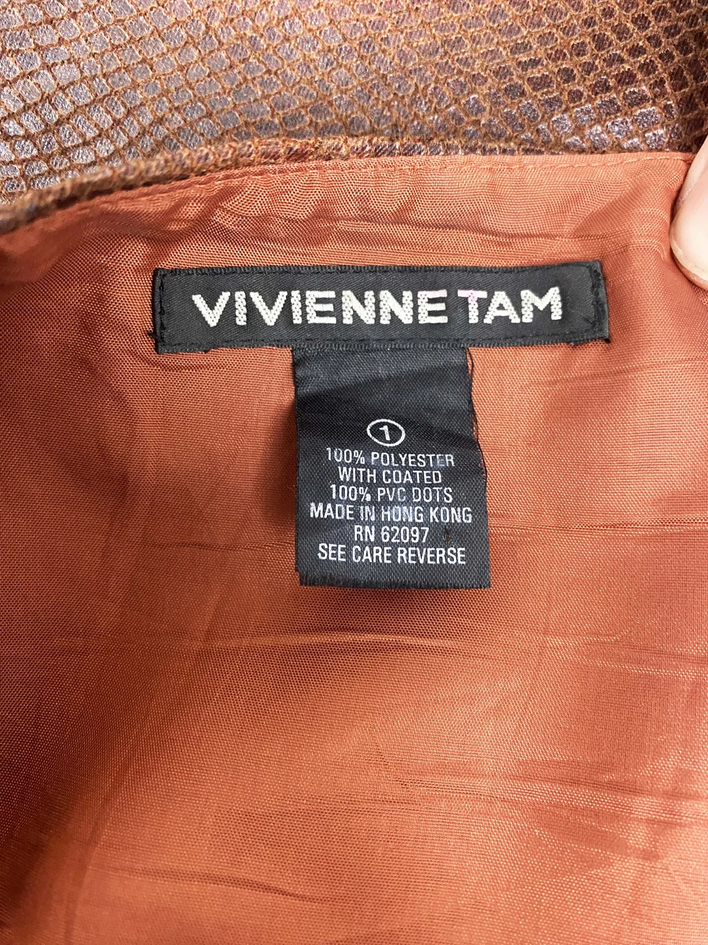 Vivienne Tam F/W 2000 coated flame print skirt — JAMES VELORIA